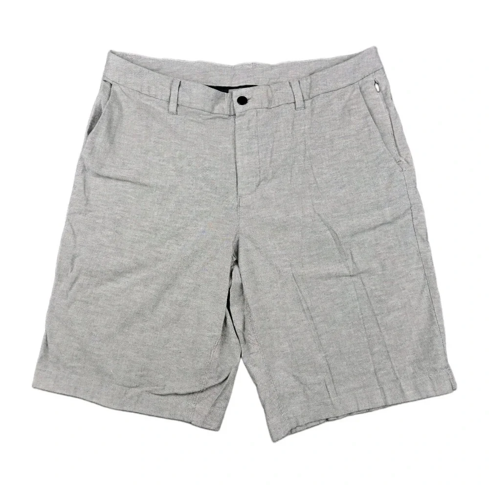 Lululemon Commission Shorts Mens Size 36 Gray 11 Inch Inseam LM7AAMSE Athleisure
